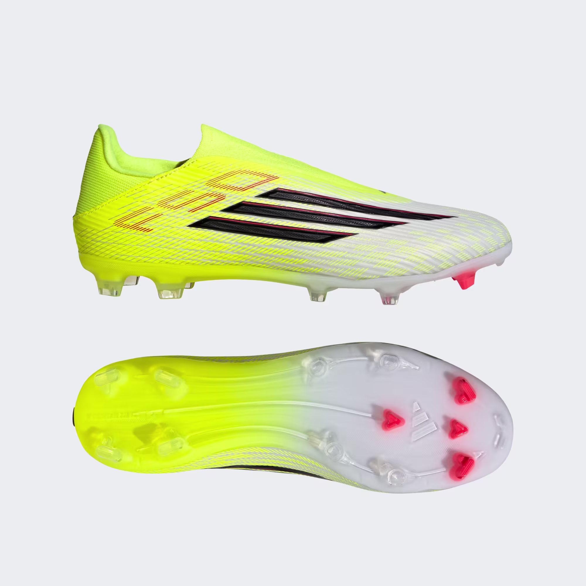 Botas de futebol sem Atacadores F50 LEAGUE - Piso firme/Multissuperfície